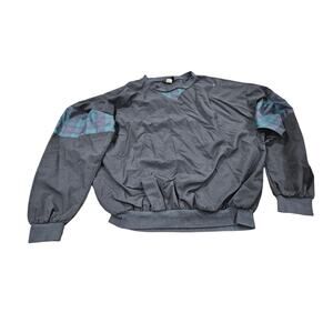 Vintage Roche USA Plaid Panel Pullover Sweatshirt XL Grunge Preppy